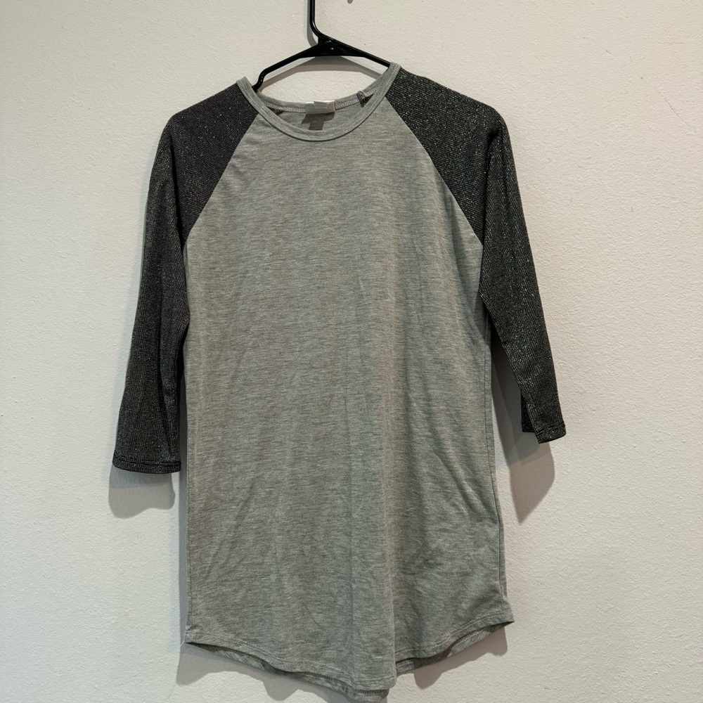 LuLaRoe Elegant Randy Baseball Style Shirt Size Small